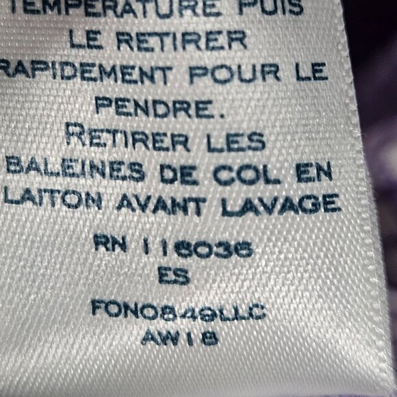 Mens Charles Tyrwhitt Purple Checkered Button-Up Dress Shirt Extra Slim Fit - Picture 11 of 12